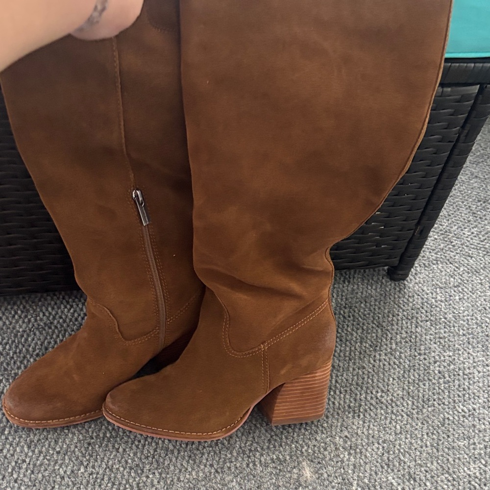 Vince Camuto Chestnut Heeled Boots